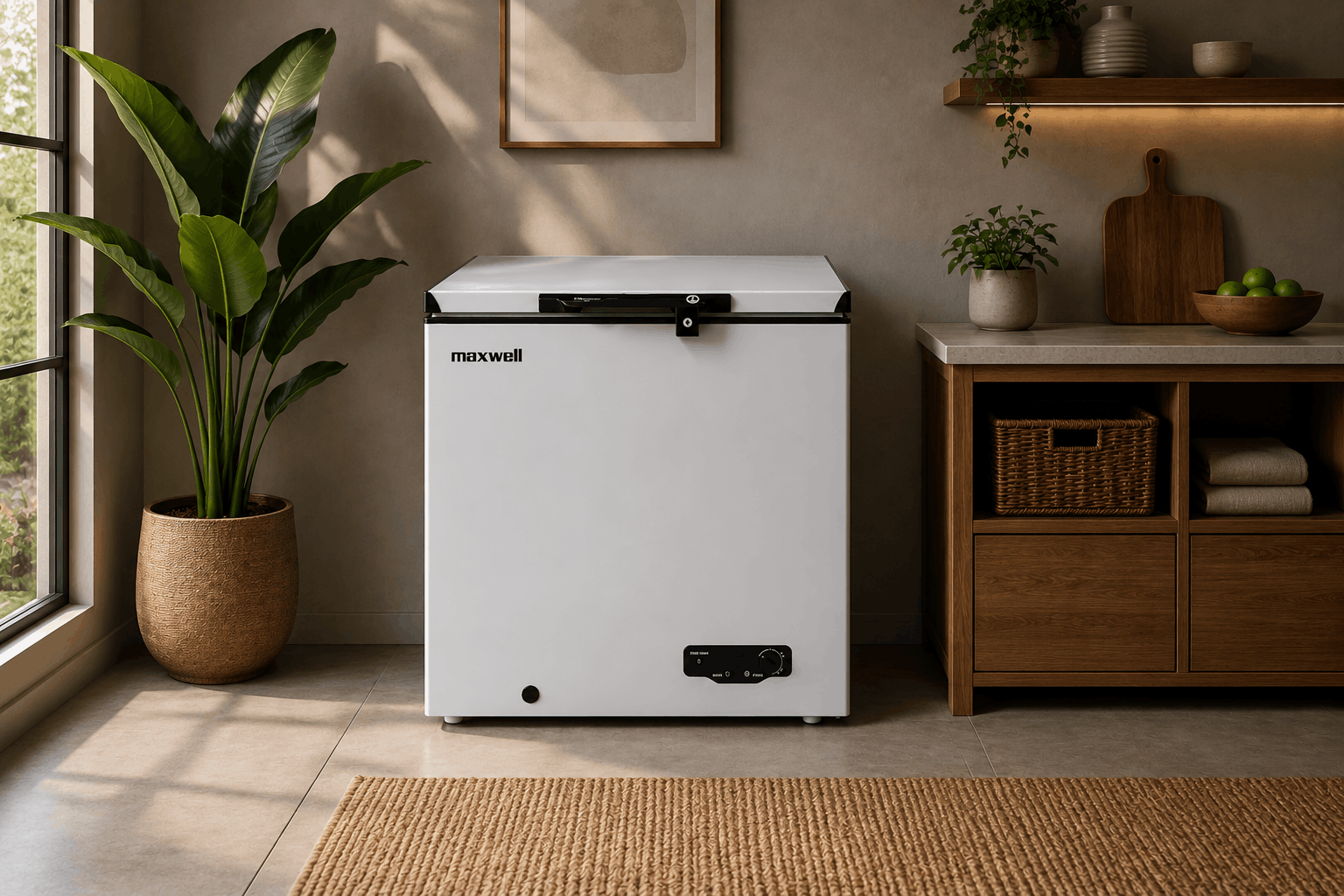 Congélateur Horizontal Maxwell 270L Blanc Avec Ventilateur